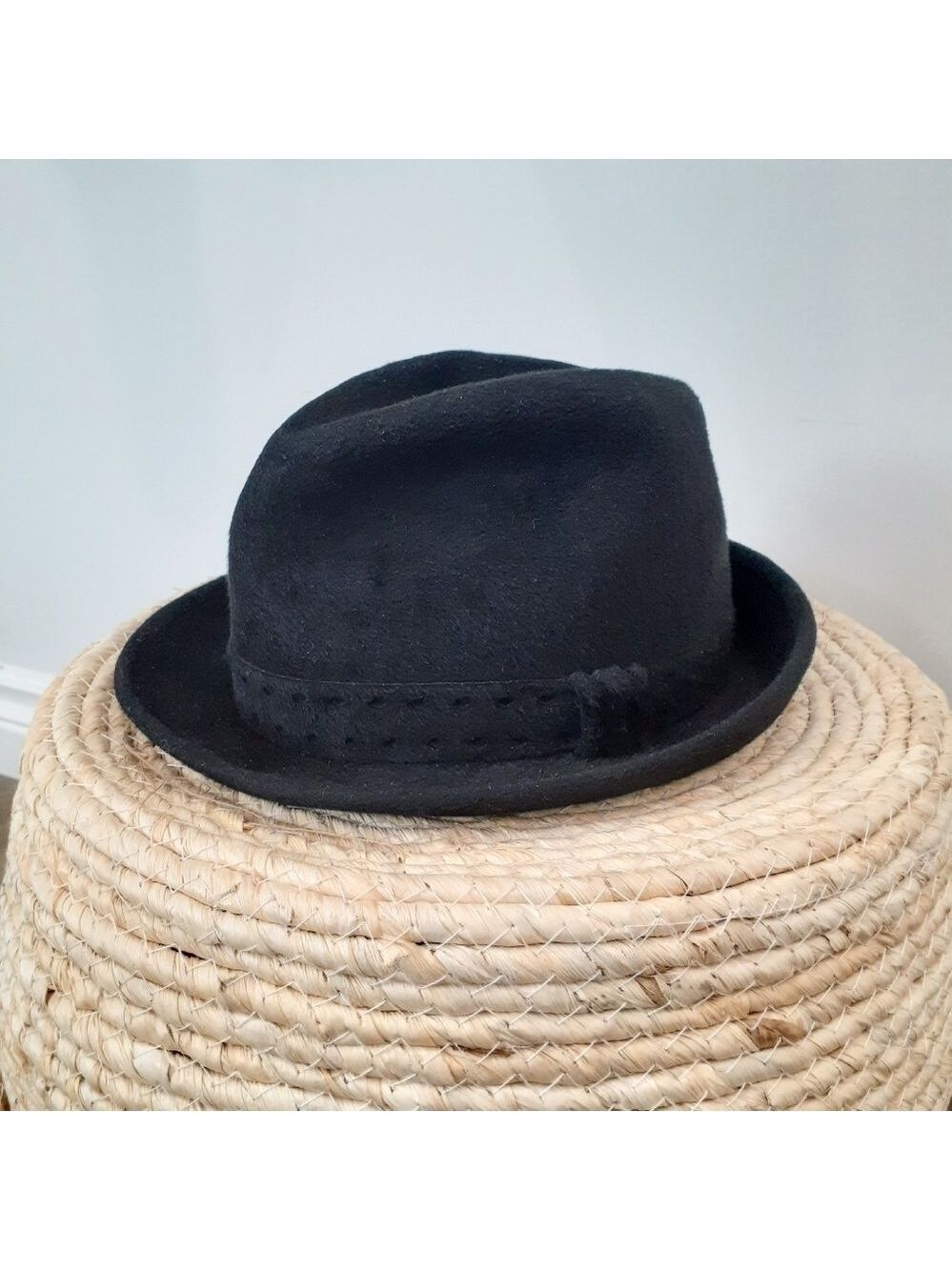 Vintage 70's Biltmore Beaver Blend Grandpacore Black  Fedora